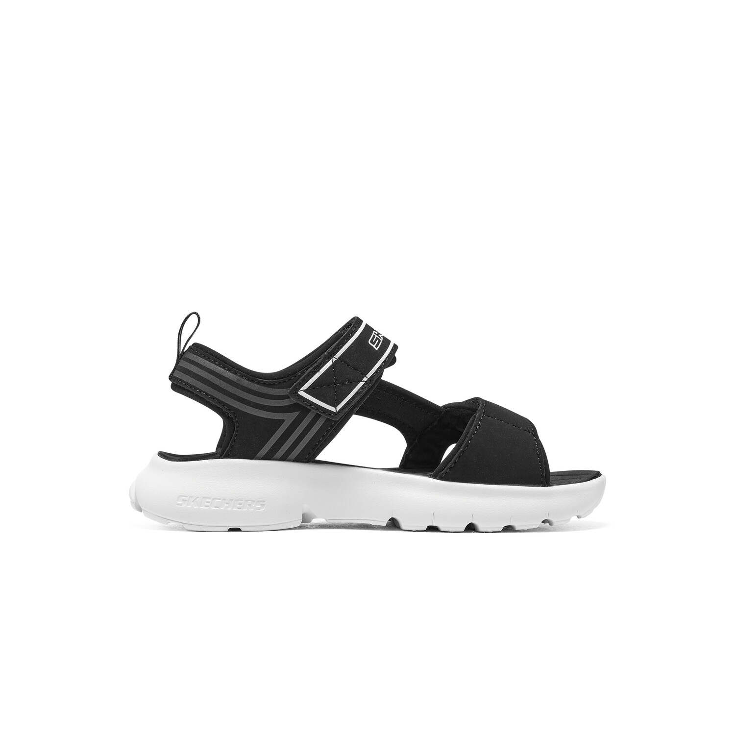 Детские сандалии Детские Skechers Kids, черный/белый 
Детские сандалии Детские Skechers Kids, черный/белый
