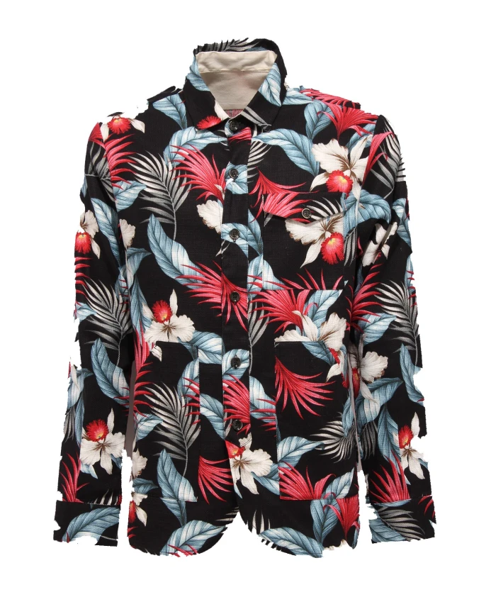 Военная рубашка с цветочным принтом из хлопка и льна. Nine In The Morning, мультиколор
Военная рубашка с цветочным принтом из хлопка и льна. Nine In The Morning, мультиколор