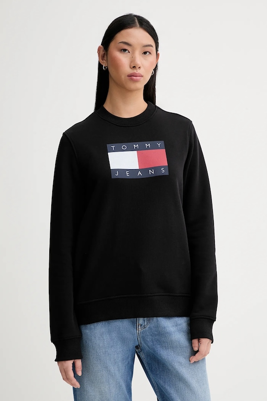 Хлопковая толстовка Tommy Jeans, черный
Хлопковая толстовка Tommy Jeans, черный