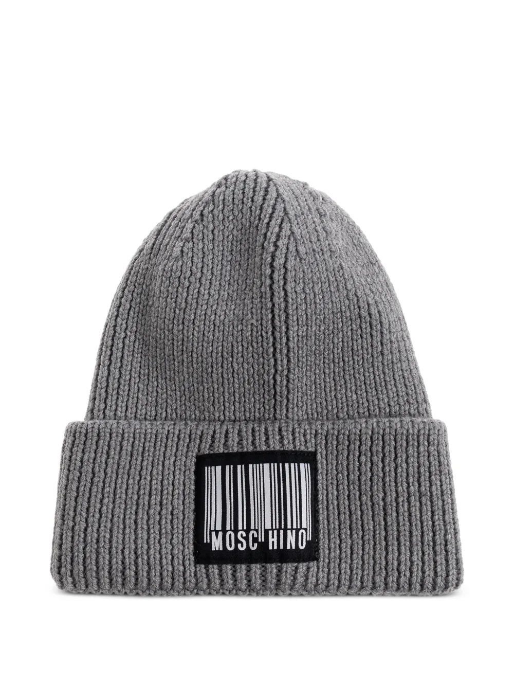 Шапка-бини с нашивкой-штрихкодом Moschino, серый
Шапка-бини с нашивкой-штрихкодом Moschino, серый