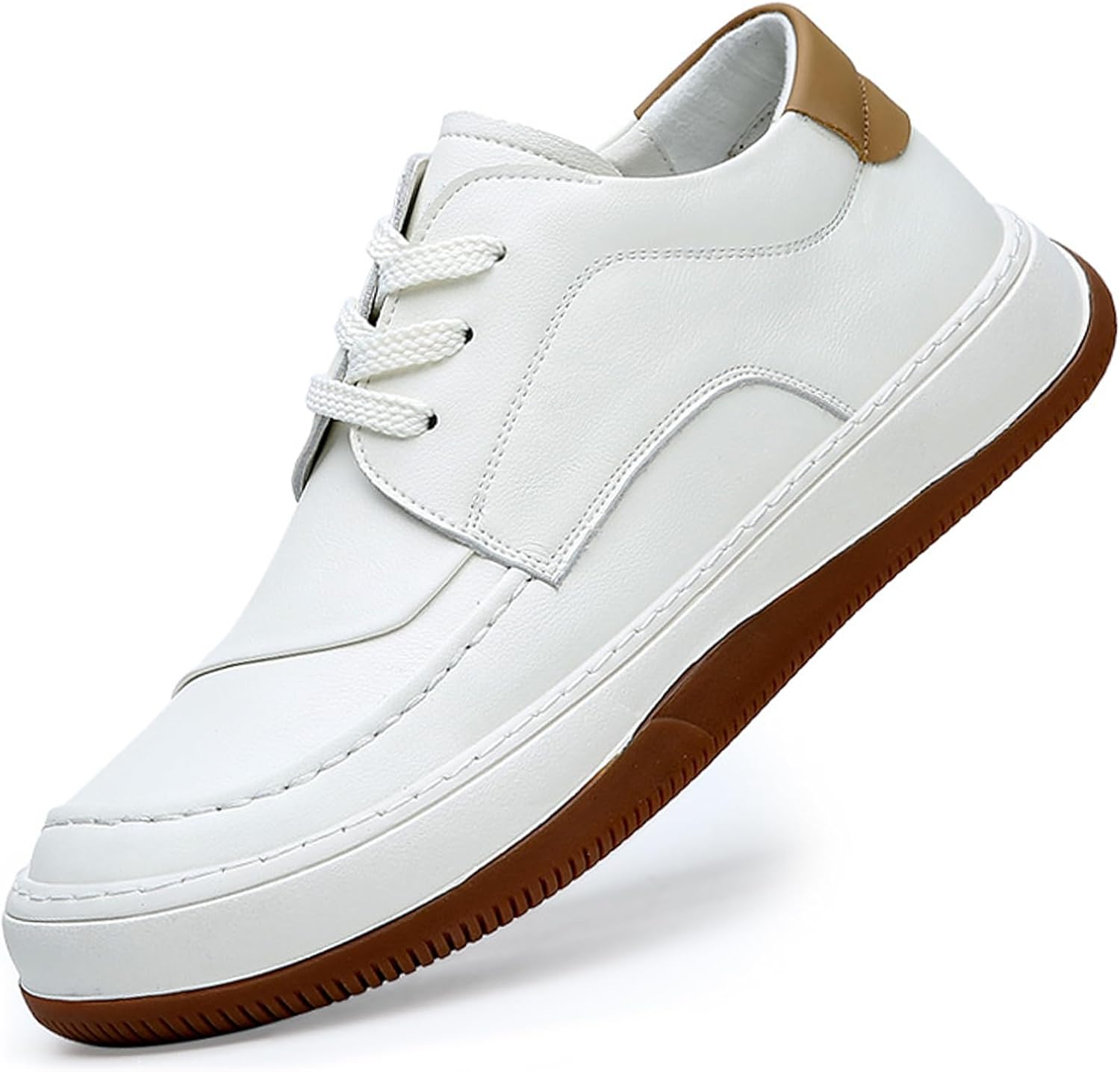 Мужские кожаные кроссовки на шнуровке, модные, повседневные, на платформе, удобные, с противоскользящей подошвой, низкие оxfords, деловая и рабочая обувь Lossarye, белый
Мужские кожаные кроссовки на шнуровке, модные, повседневные, на платформе, удобные, с противоскользящей подошвой, низкие оxfords, деловая и рабочая обувь Lossarye, белый