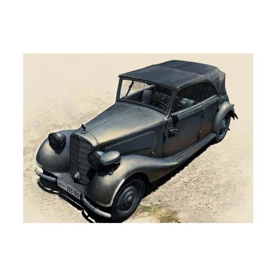 Немецкий военный автомобиль - Тип 170В, Tourenwagen, 4 Турена, WWII Models - Germany (1:35) (Master Box)