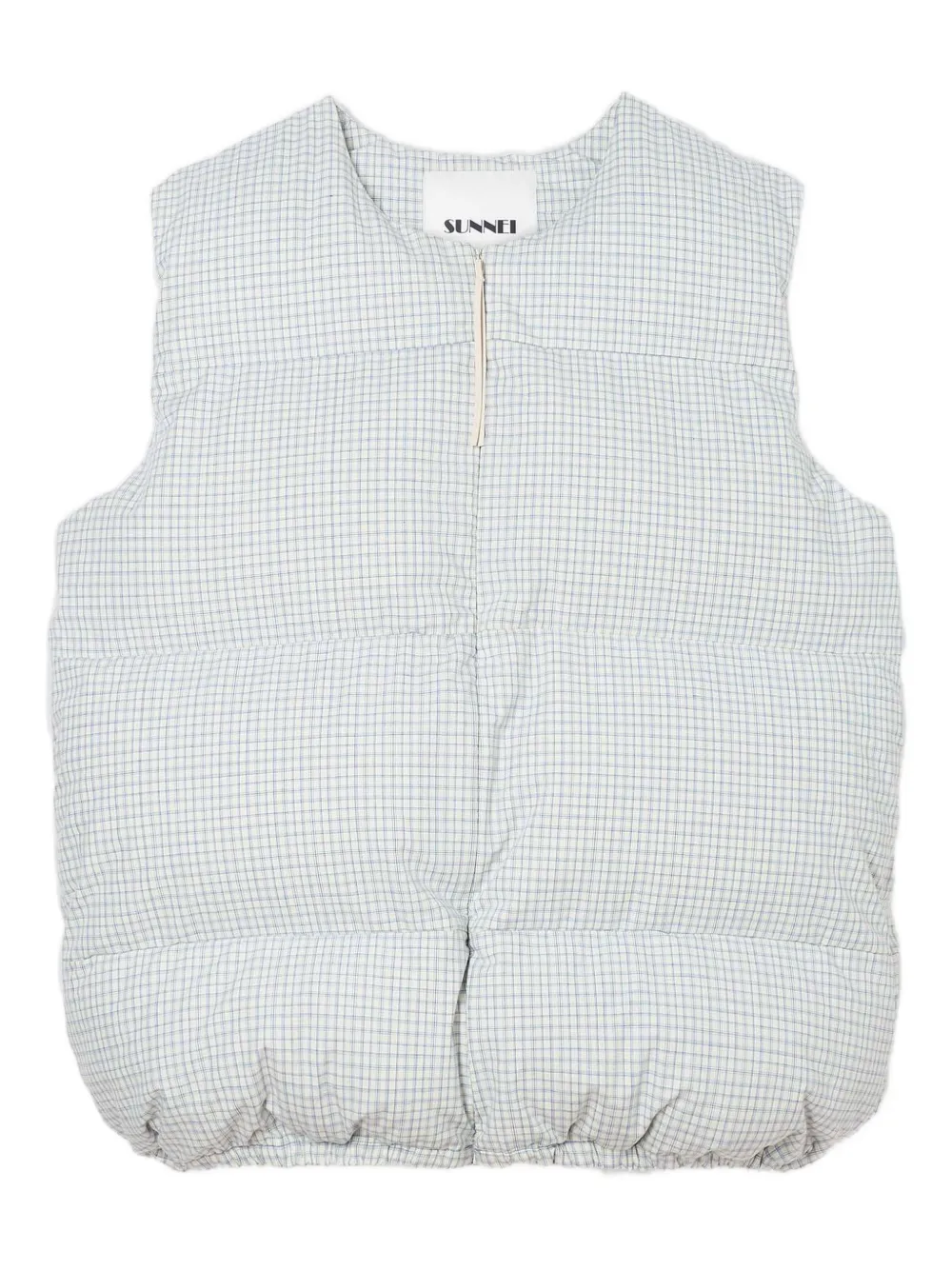 Дутый жилет в клетку Sunnei, белый
Дутый жилет в клетку Sunnei, белый