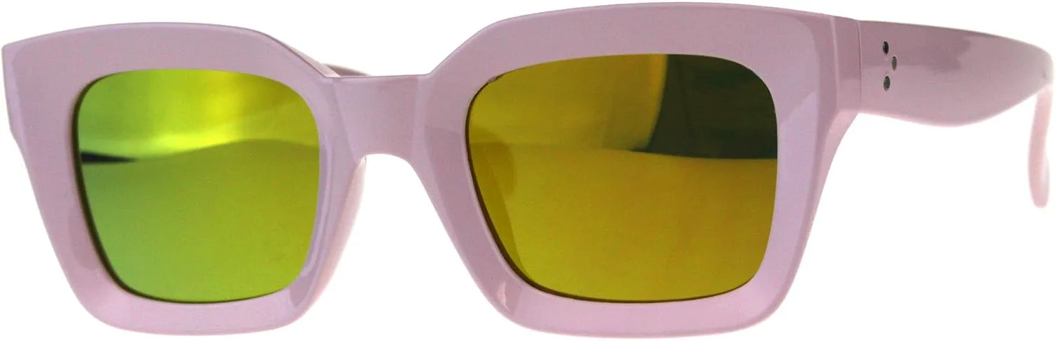 Женские солнцезащитные очки PASTL квадратной прямоугольной формы с закругленными краями, зеркальными линзами и защитой от УФ-излучения UV400, Pink (Orange Mirror)
Женские солнцезащитные очки PASTL квадратной прямоугольной формы с закругленными краями, зеркальными линзами и защитой от УФ-излучения UV400, Pink (Orange Mirror)