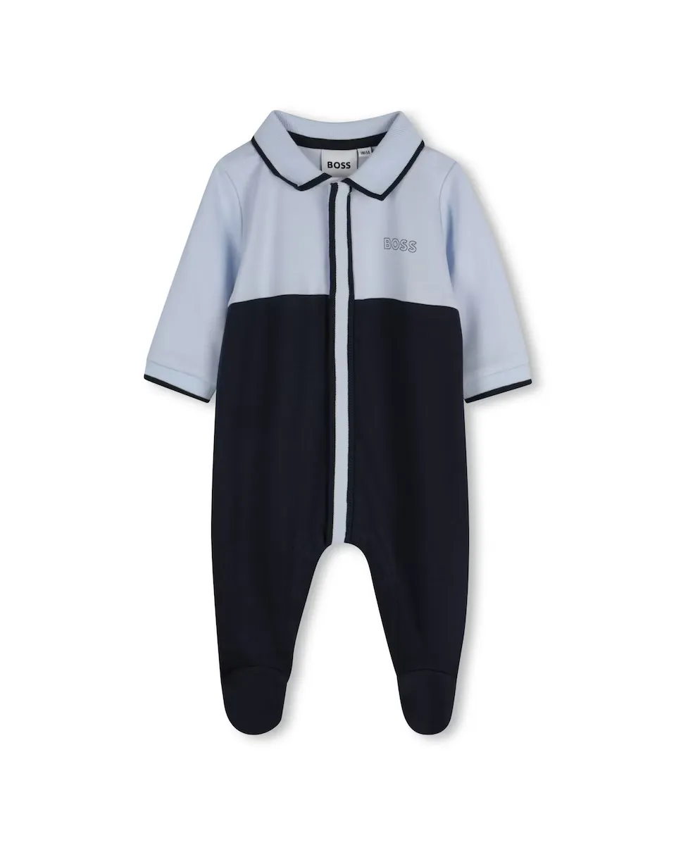 Биби бой комбинезон пижама 100% хлопок с вырезом поло BOSS Kidswear, тёмно-синий
Биби бой комбинезон пижама 100% хлопок с вырезом поло BOSS Kidswear, тёмно-синий