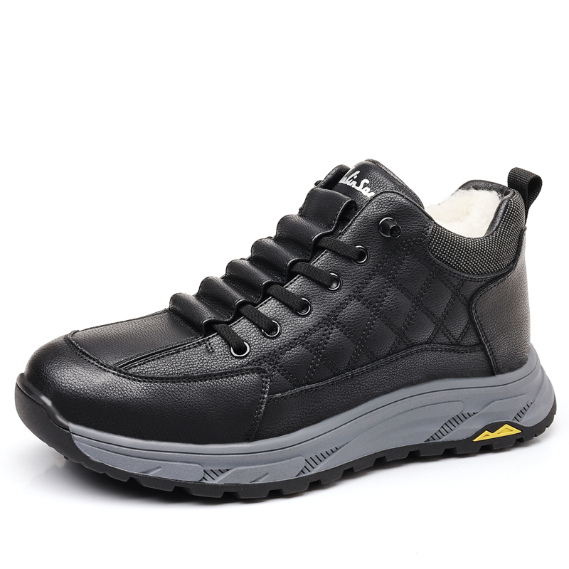 Mulinsen Теплые и износостойкие мужские зимние ботинки длиной до щиколотки, черные
Mulinsen Теплые и износостойкие мужские зимние ботинки длиной до щиколотки, черные