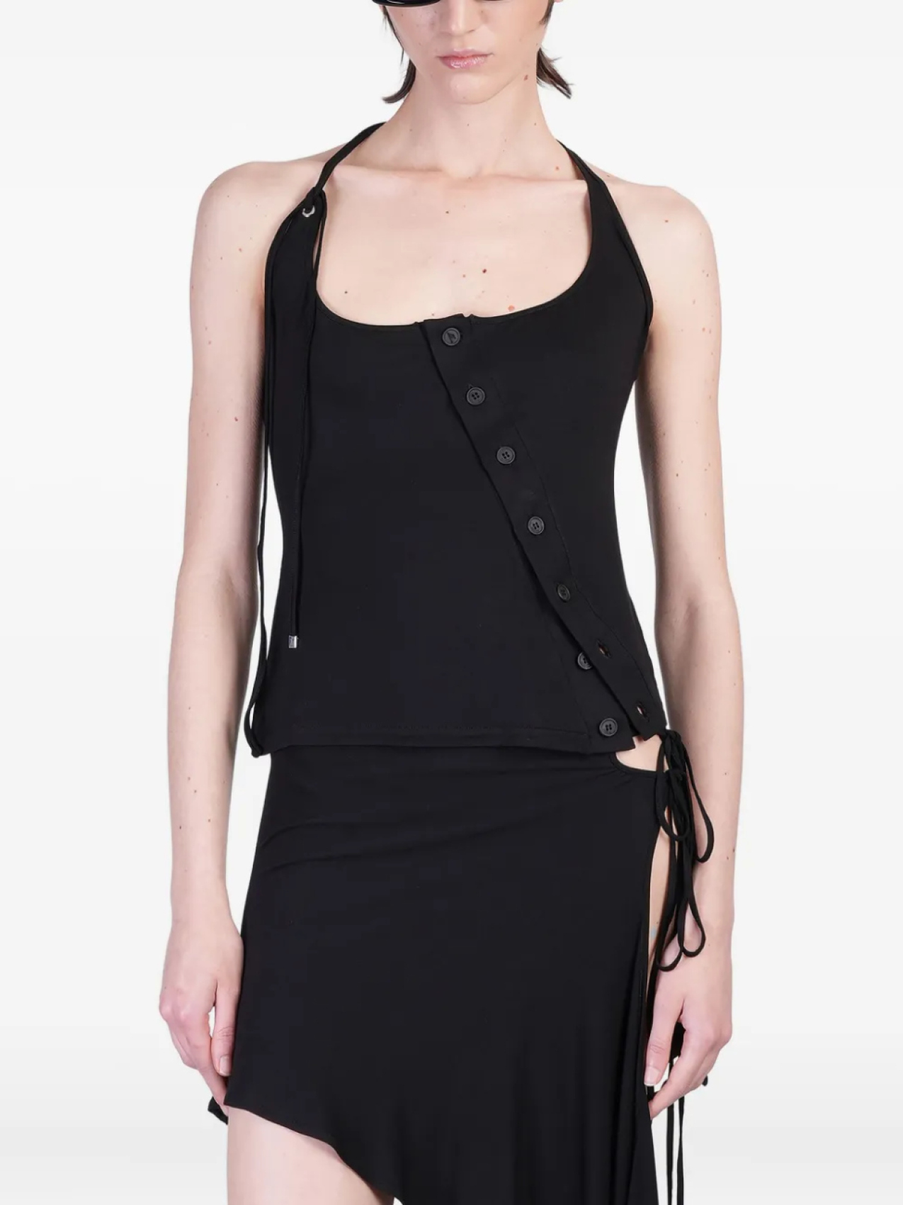 The Attico топ асимметричного кроя, черный
The Attico топ асимметричного кроя, черный