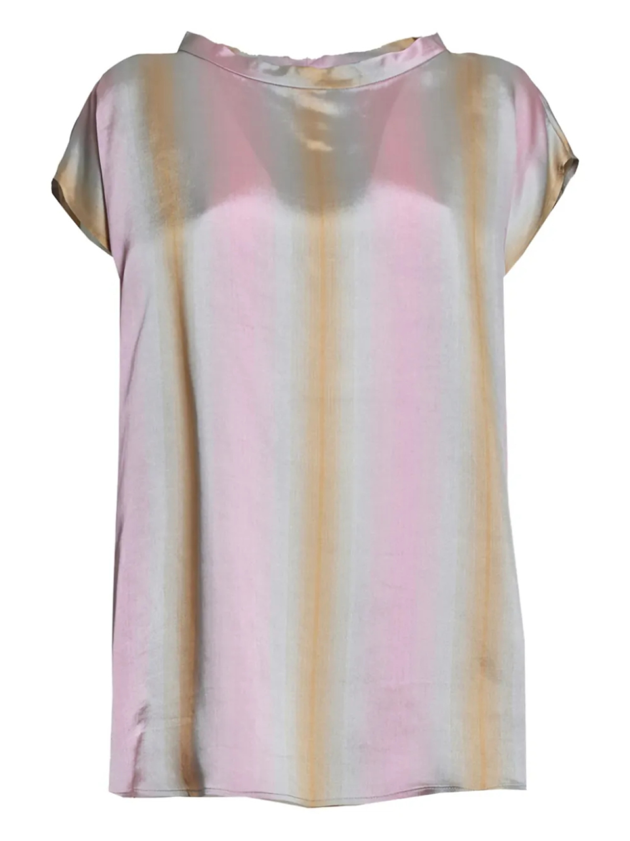 Топ ASPESI с полосатым принтом и короткими рукавами, розовый
Топ ASPESI с полосатым принтом и короткими рукавами, розовый