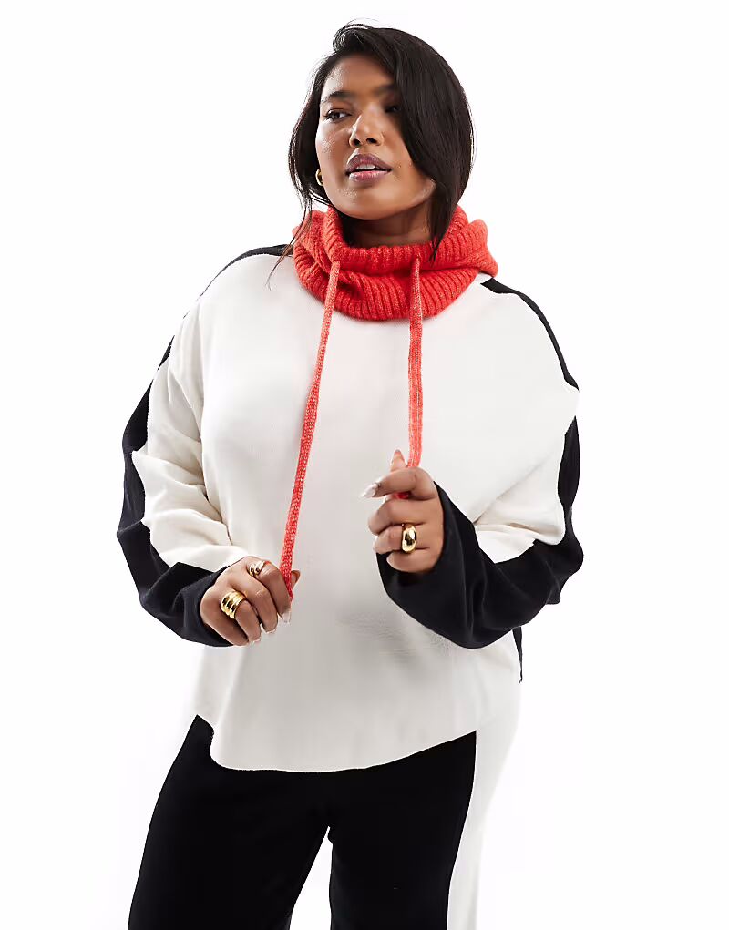 Эксклюзивный джемпер Renee Studio Plus x Holly Wynne в контрастных полосках в резинке кремового и черного цветов
Эксклюзивный джемпер Renee Studio Plus x Holly Wynne в контрастных полосках в резинке кремового и черного цветов