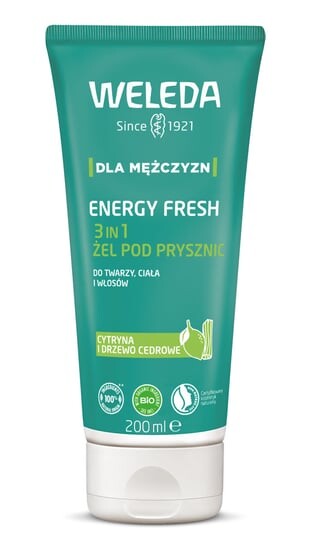 Гель для душа, Men Energy Fresh, 200 мл Weleda
Гель для душа, Men Energy Fresh, 200 мл Weleda
