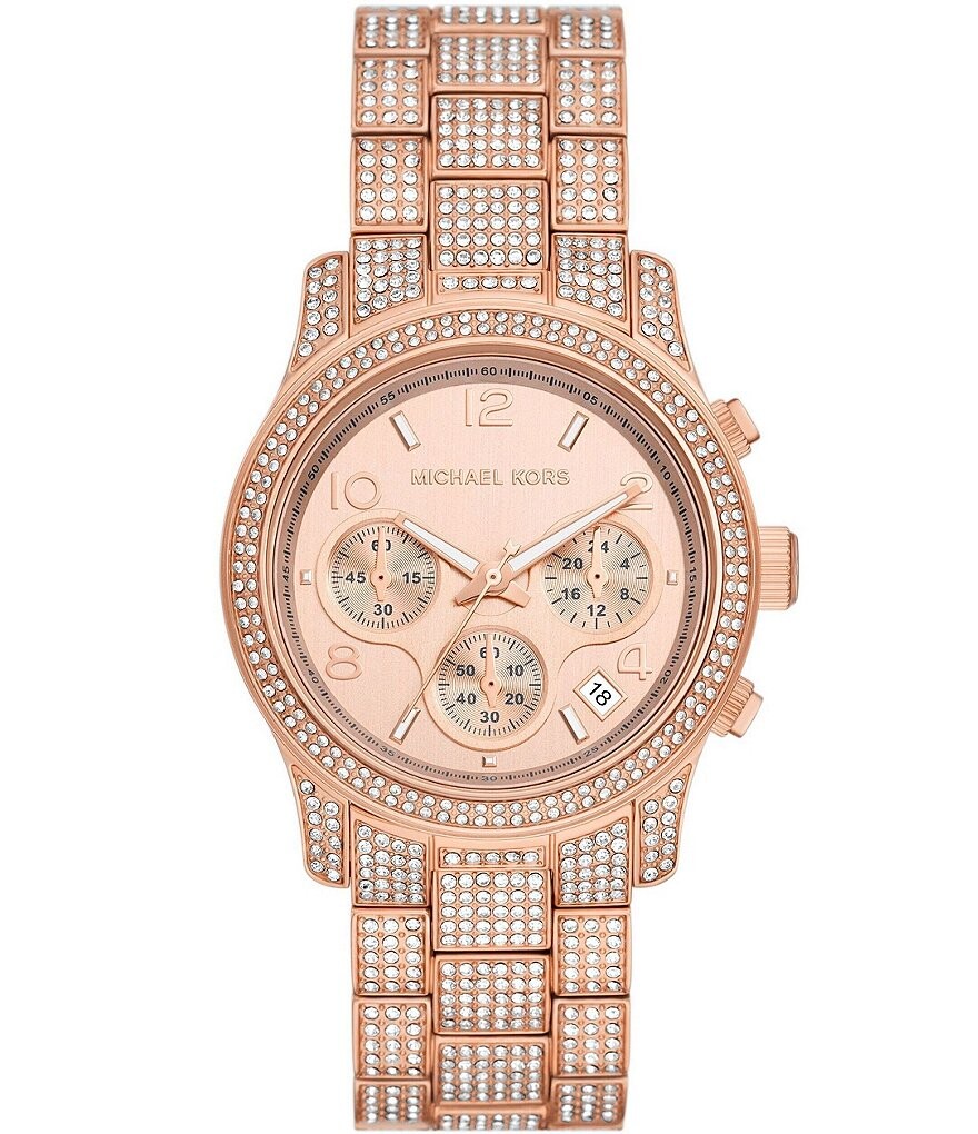 Женские часы Michael Kors с хронографом и браслетом из нержавеющей стали цвета розового золота, розовый
Женские часы Michael Kors с хронографом и браслетом из нержавеющей стали цвета розового золота, розовый