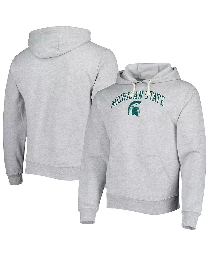 Мужская толстовка с капюшоном Michigan State Spartans Arch Essential Fleece, цвет серый меланж League Collegiate Wear
Мужская толстовка с капюшоном Michigan State Spartans Arch Essential Fleece, цвет серый меланж League Collegiate Wear