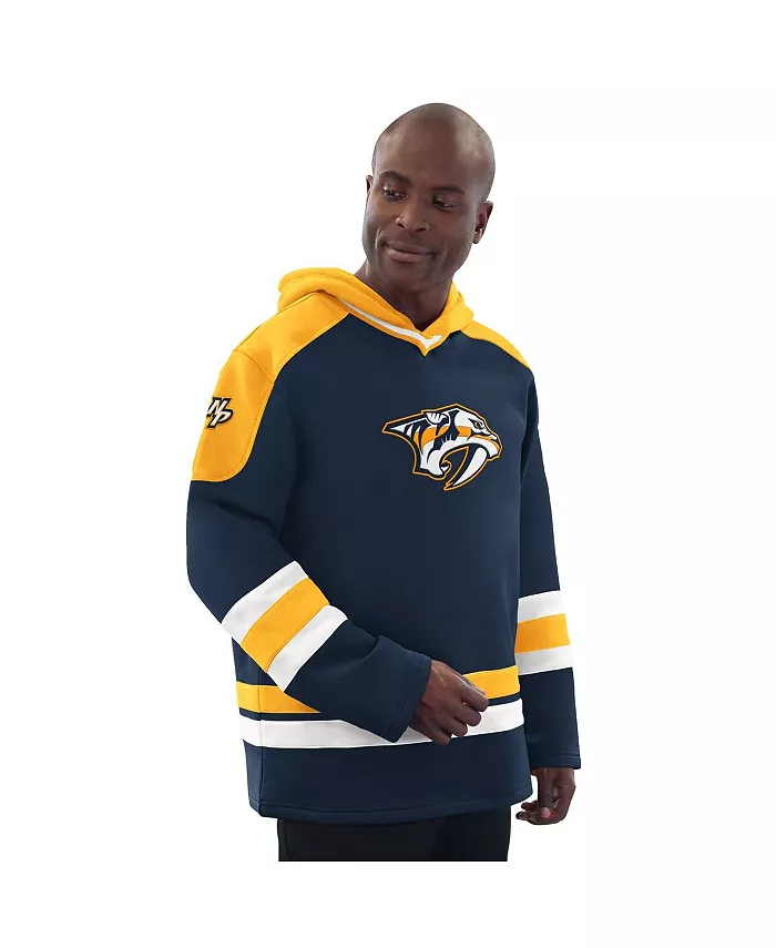 Мужская синяя/золотая худи Nashville Predators с хоккейной тематикой Starter
Мужская синяя/золотая худи Nashville Predators с хоккейной тематикой Starter