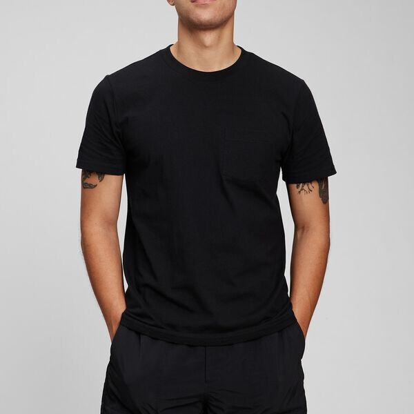 Футболка из хлопка с карманом Gap, черный
Футболка из хлопка с карманом Gap, черный