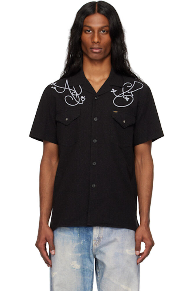 Черная рубашка с вышитой цепочкой «ADSB» Andersson Bell
Черная рубашка с вышитой цепочкой «ADSB» Andersson Bell