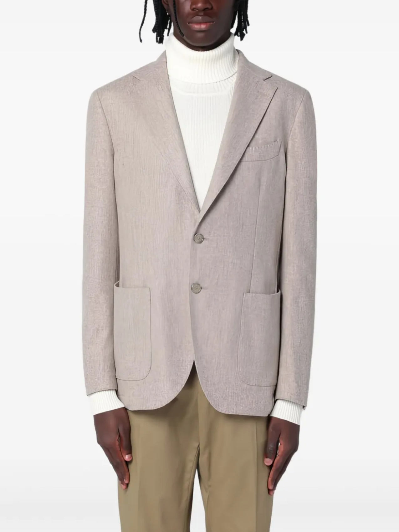 Santaniello меланжевый пиджак, нейтральный
Santaniello меланжевый пиджак, нейтральный