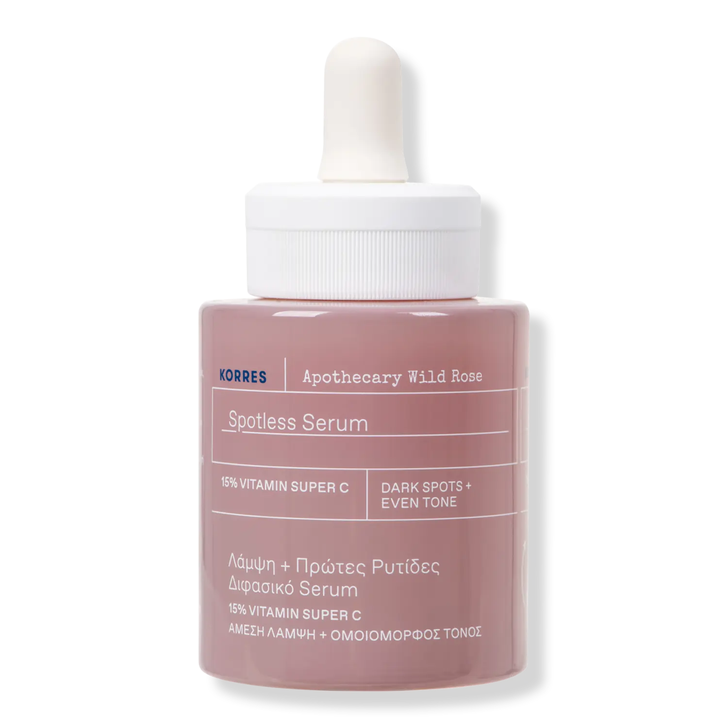 Сыворотка для лица Apothecary Wild Rose Spotless Serum с 15% витамином супер С KORRES
Сыворотка для лица Apothecary Wild Rose Spotless Serum с 15% витамином супер С KORRES