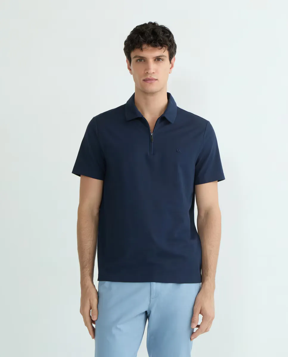 Поло мужское с коротким рукавом и застежкой-молнией, пике Michael Kors, темно-синий
Поло мужское с коротким рукавом и застежкой-молнией, пике Michael Kors, темно-синий