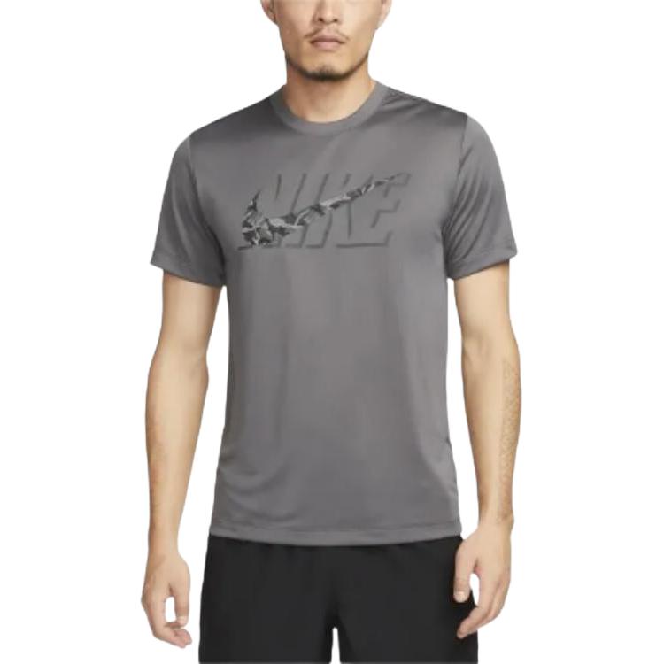 Nike Футболка мужская серая с круглым вырезом
Nike Футболка мужская серая с круглым вырезом