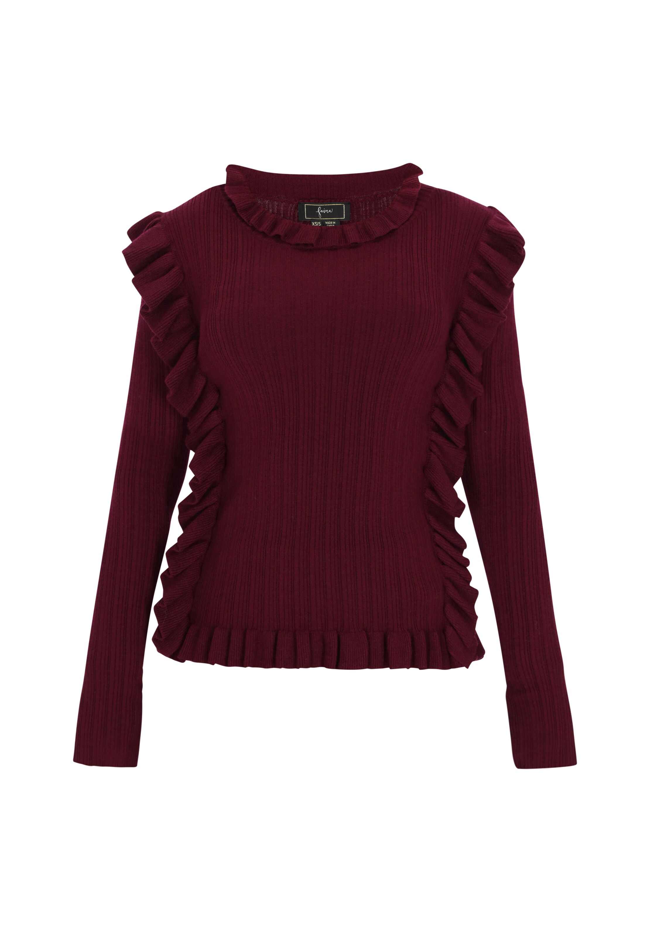 Faina Свитер в бордовом цвете
Faina Свитер в бордовом цвете