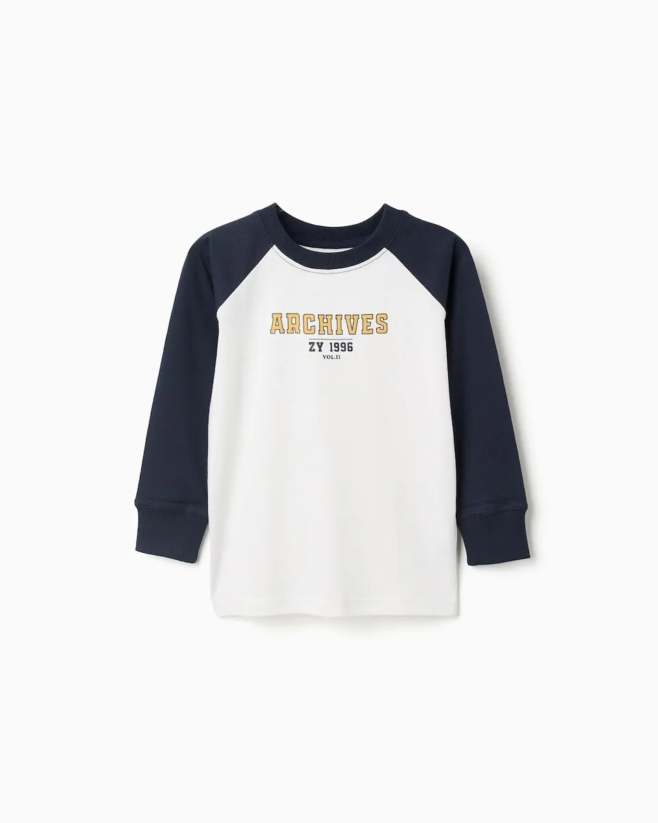 Футболка для мальчика 100% хлопок с рисунком Zippy, белый/черный
Футболка для мальчика 100% хлопок с рисунком Zippy, белый/черный