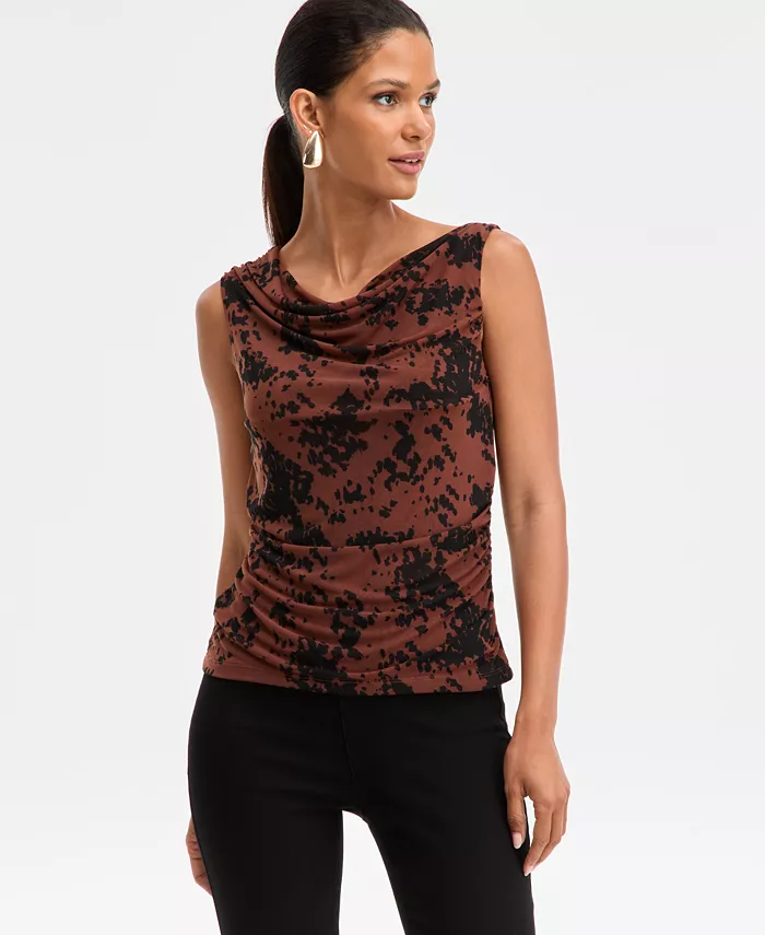 Женский топ без рукавов с воротником-хомутом и принтом I.N.C. International Concepts, коричневый
Женский топ без рукавов с воротником-хомутом и принтом I.N.C. International Concepts, коричневый