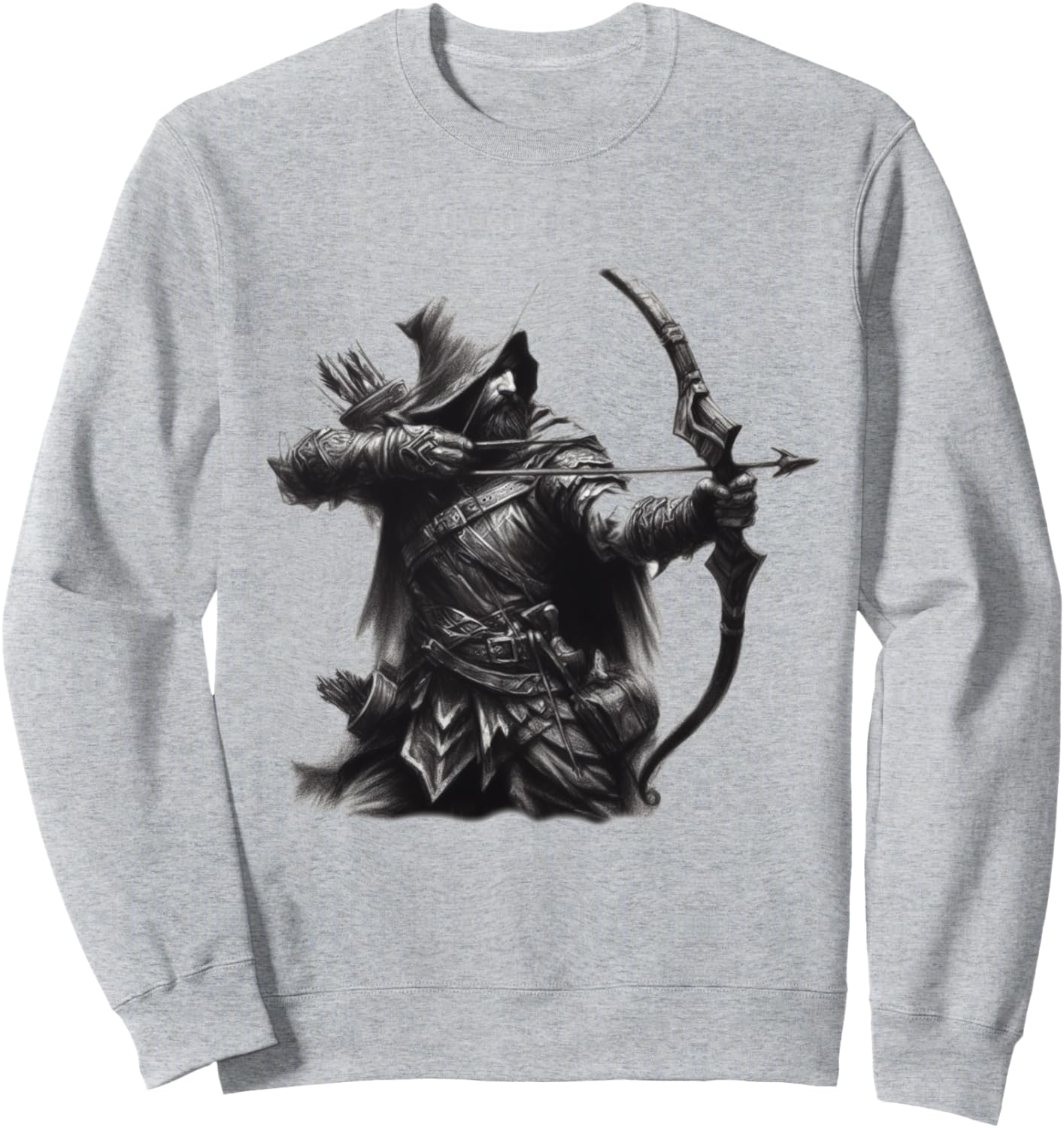 Толстовка с рисунком лучника в стиле фэнтези, лента, рисунок углем Fantasy Archery Art Designs Von Drosoman, серый
Толстовка с рисунком лучника в стиле фэнтези, лента, рисунок углем Fantasy Archery Art Designs Von Drosoman, серый