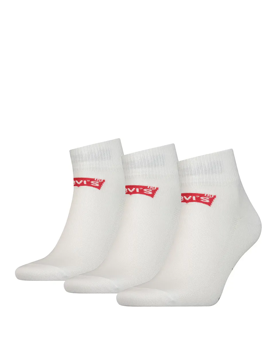 В упаковке три пары белых мужских носков Levi's, белый
В упаковке три пары белых мужских носков Levi's, белый