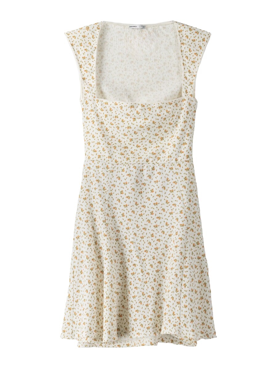 Платье Bershka, экрю 
Платье Bershka, экрю