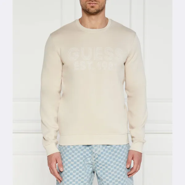 Толстовка узкого кроя Guess, бежевый 
Толстовка узкого кроя Guess, бежевый