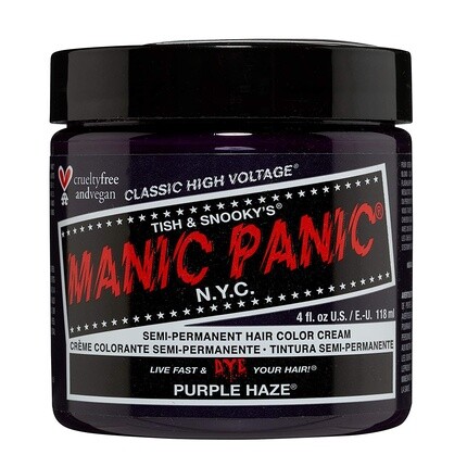 Полуперманентная краска для волос Manic Panic Purple Haze Classic Creme Vegan без жестокости 118 мл
Полуперманентная краска для волос Manic Panic Purple Haze Classic Creme Vegan без жестокости 118 мл