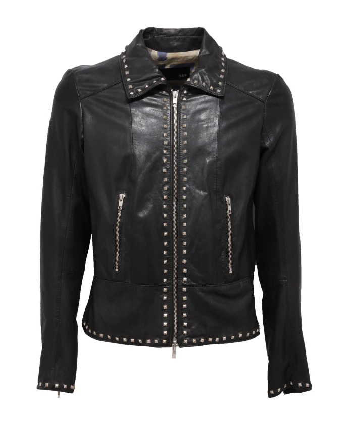 Приталенная непогодочная куртка с заклепками. Bully, черный
Приталенная непогодочная куртка с заклепками. Bully, черный