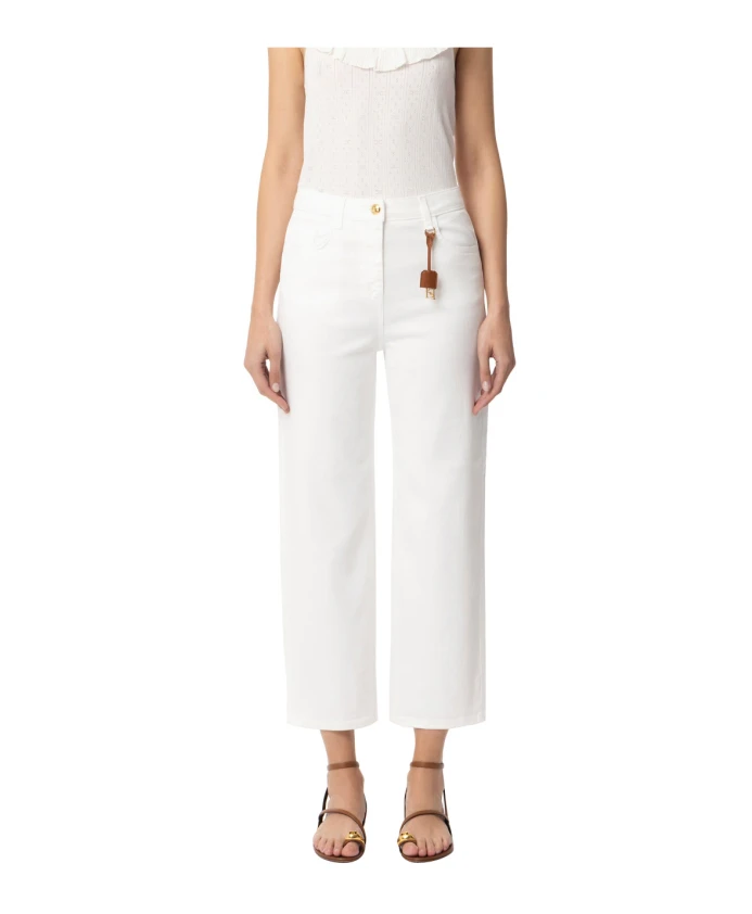 Брюки-Палаццо Elisabetta Franchi, бежевый
Брюки-Палаццо Elisabetta Franchi, бежевый