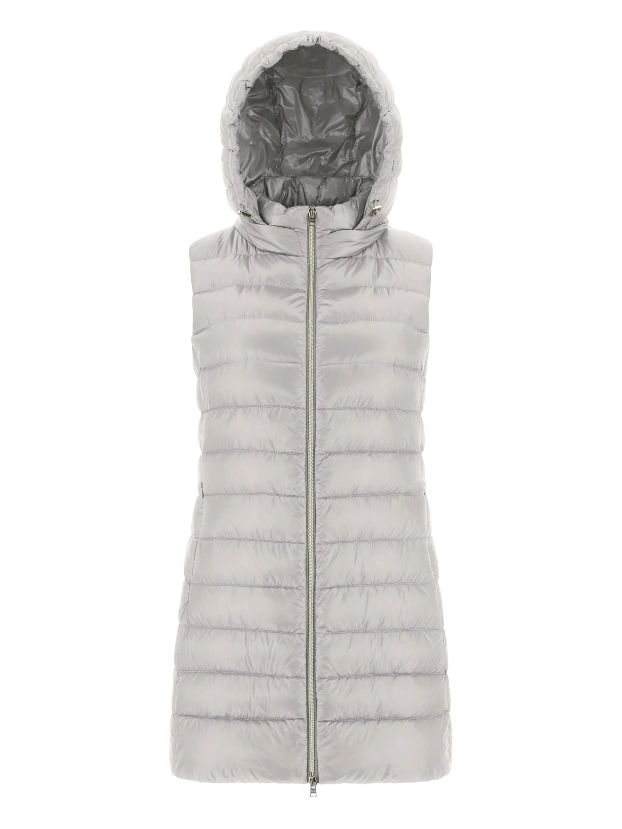 Стеганый жилет с капюшоном Herno, серый
Стеганый жилет с капюшоном Herno, серый