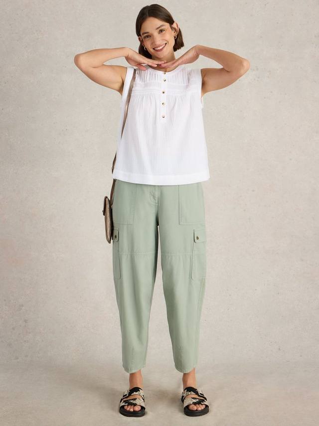 Топ без рукавов Isla из органического хлопка White Stuff, White
Топ без рукавов Isla из органического хлопка White Stuff, White