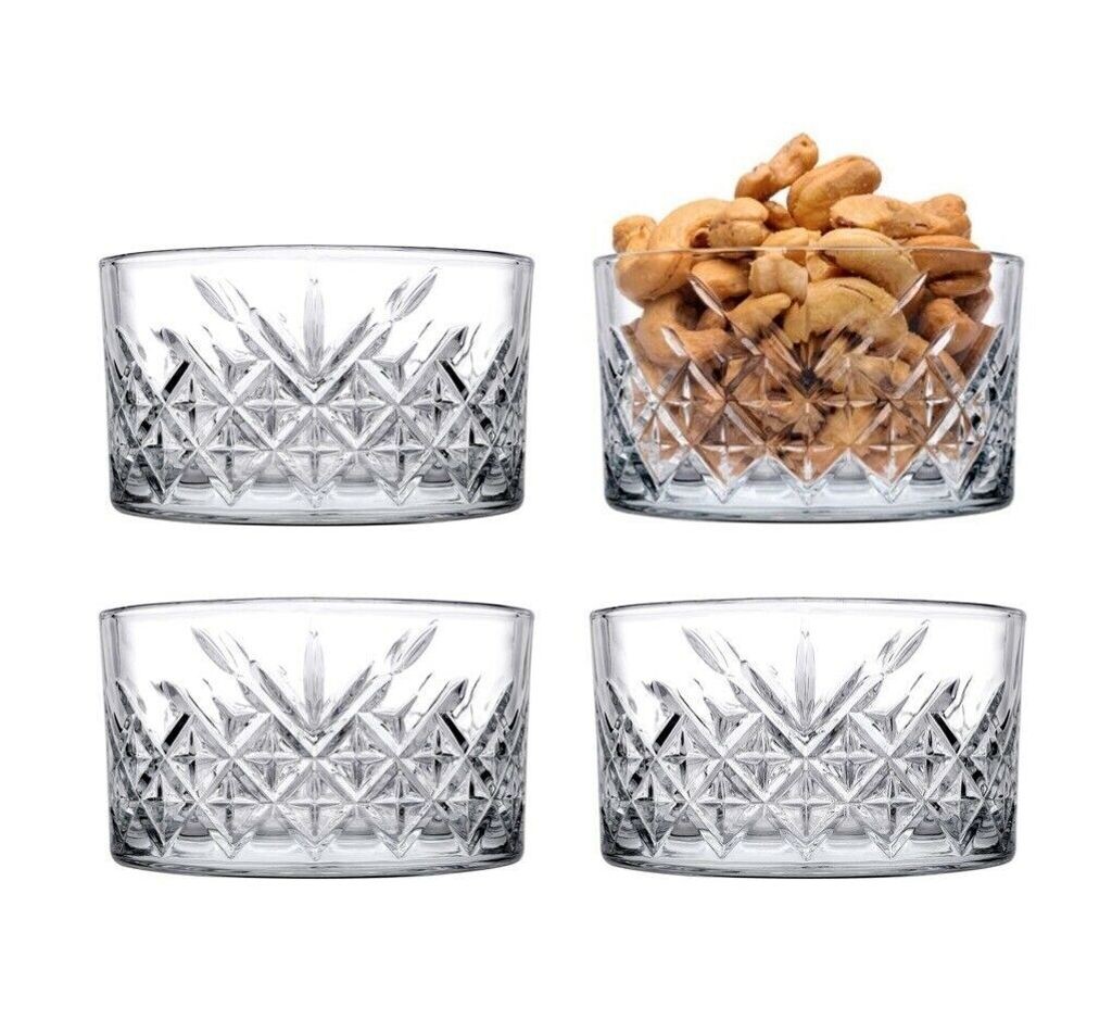 Pasabahce Timeless 530040 стеклянные тарелки для закусок Crystal Design, набор из 4 шт., 225 мл
Pasabahce Timeless 530040 стеклянные тарелки для закусок Crystal Design, набор из 4 шт., 225 мл