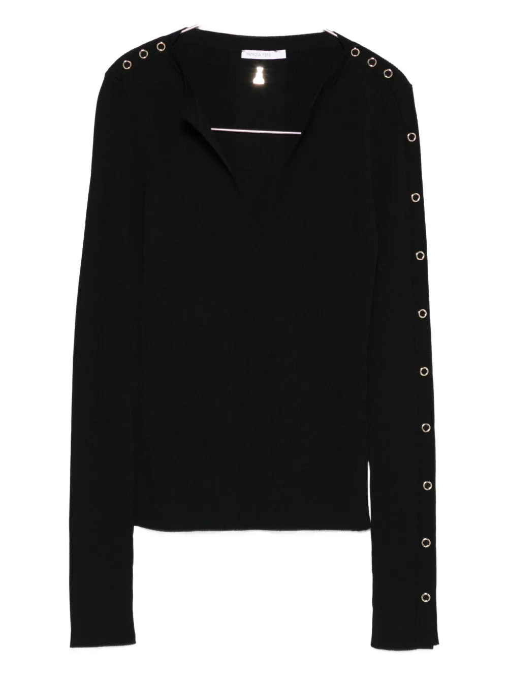 Ребристый свитер Patrizia Pepe, черный
Ребристый свитер Patrizia Pepe, черный