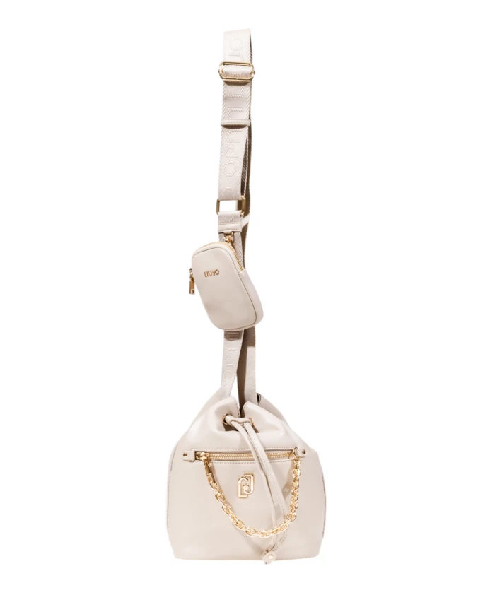 Эко-Кожаная сумка-ведро с золотой цепочкой Liu Jo, серый
Эко-Кожаная сумка-ведро с золотой цепочкой Liu Jo, серый