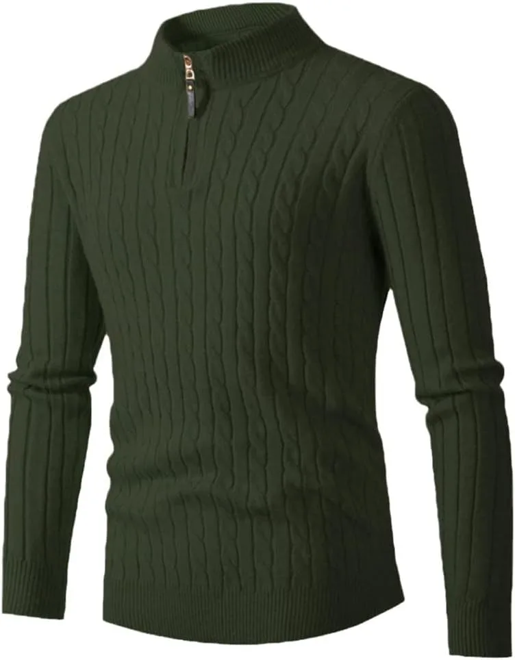 Зимний мужской полу-зиппутер теплый вязаный свитер Slim Solid Color Casual Haitpant
Зимний мужской полу-зиппутер теплый вязаный свитер Slim Solid Color Casual Haitpant