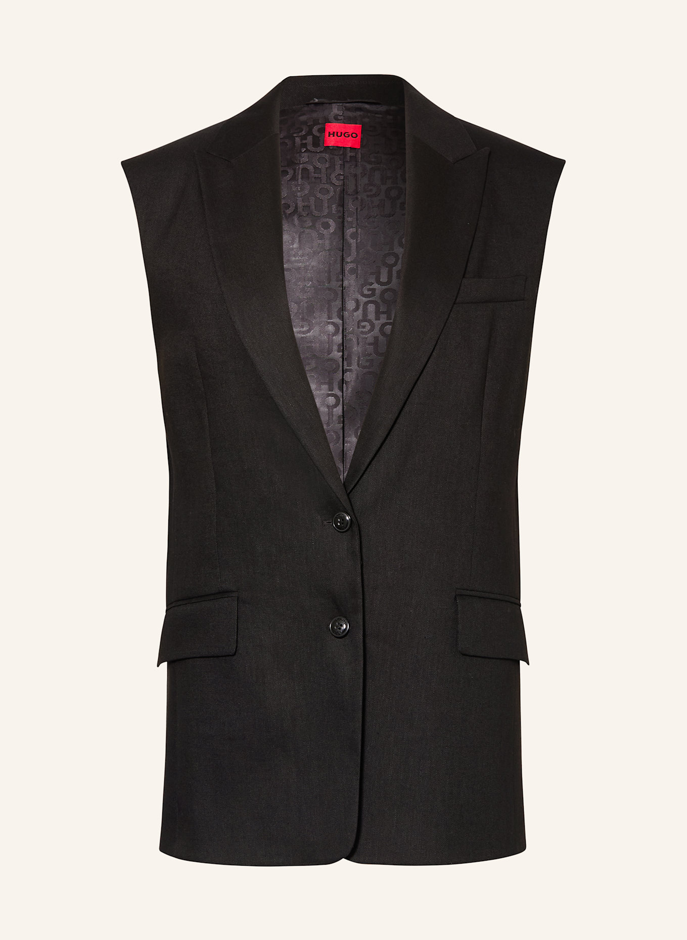 Жилет-Блейзер с льном Hugo, черный
Жилет-Блейзер с льном Hugo, черный
