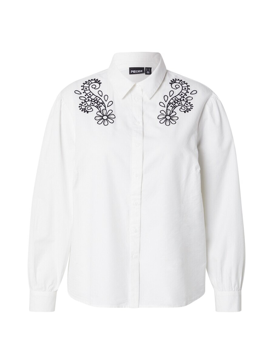 Рубашка PIECES Curve Blouse PCNUDA, белый 
Рубашка PIECES Curve Blouse PCNUDA, белый