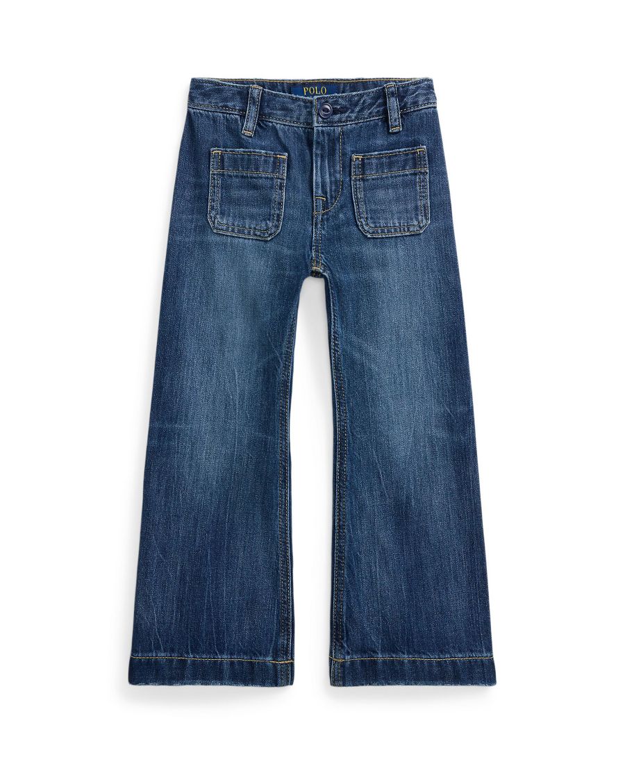 Джинсы с широкими штанинами с логотипом для малышек и девочек младшего возраста Polo Ralph Lauren, Juni Wash
Джинсы с широкими штанинами с логотипом для малышек и девочек младшего возраста Polo Ralph Lauren, Juni Wash