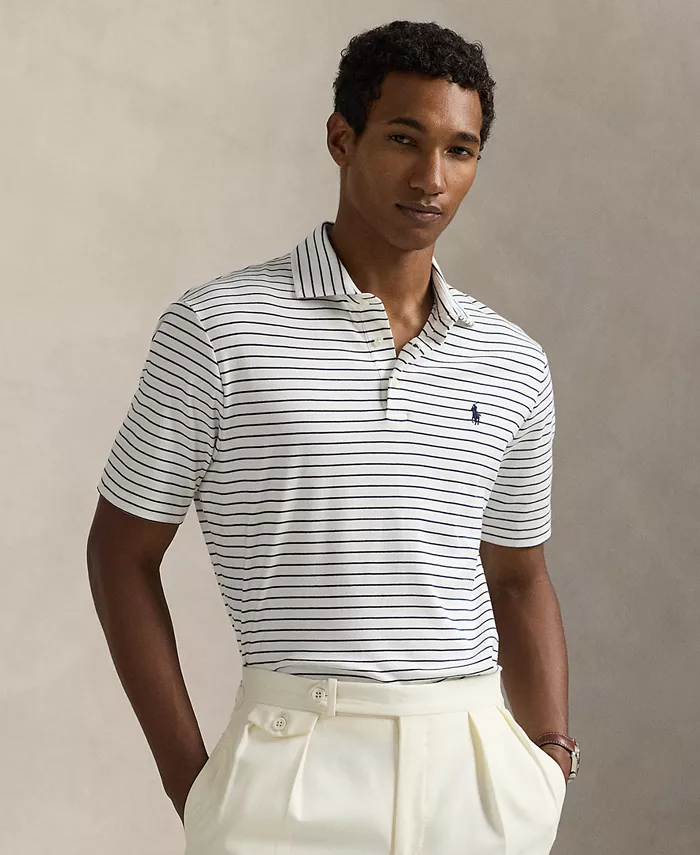 Мужская классическая поло из мягкого хлопка Polo Ralph Lauren, белый
Мужская классическая поло из мягкого хлопка Polo Ralph Lauren, белый