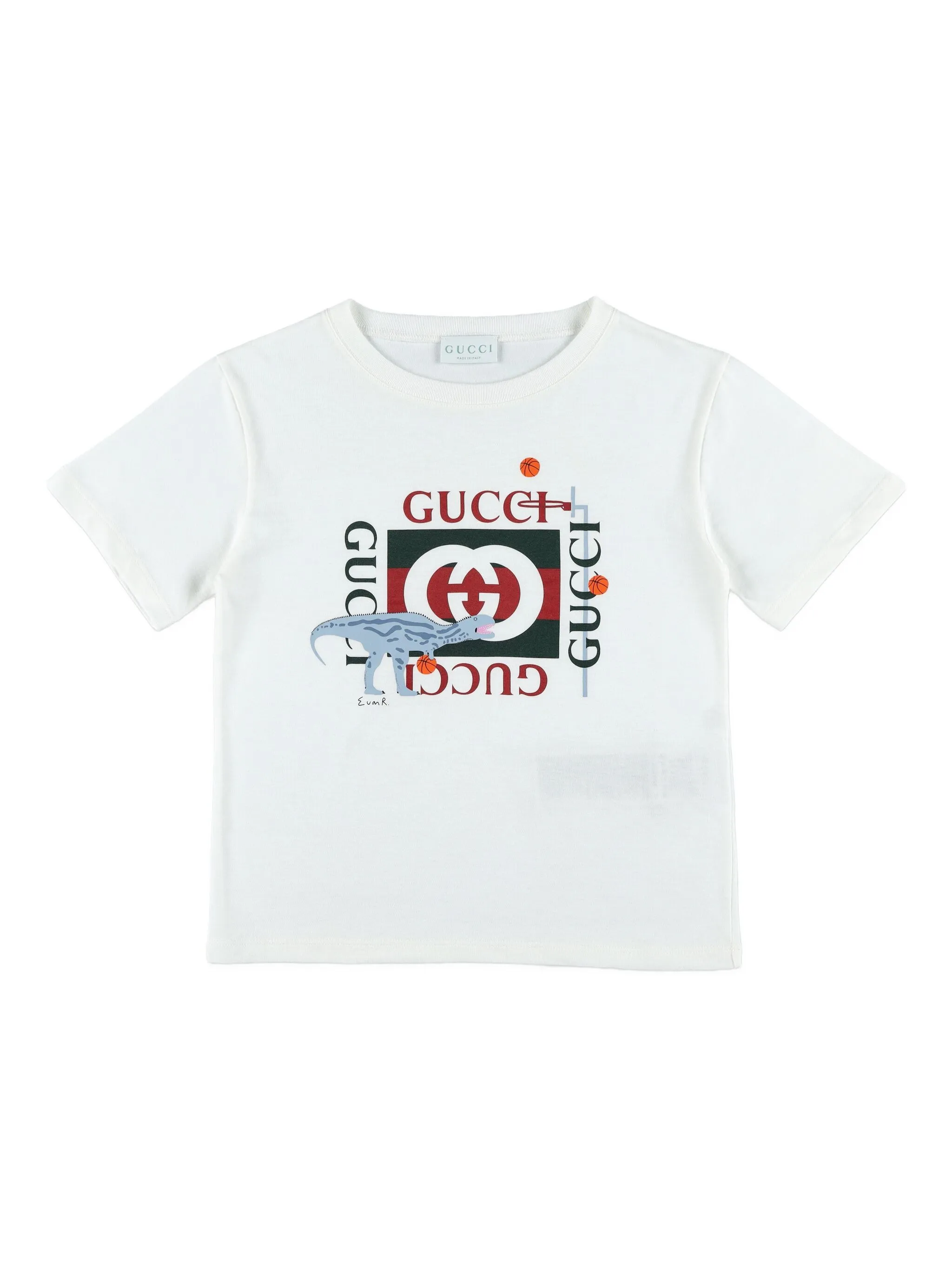 Футболка с принтом и логотипом Gucci Kids, белый
Футболка с принтом и логотипом Gucci Kids, белый