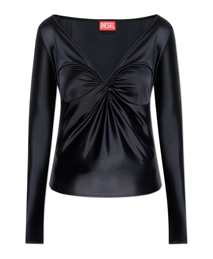 Топ с V-образным вырезом Diesel, черный
Топ с V-образным вырезом Diesel, черный