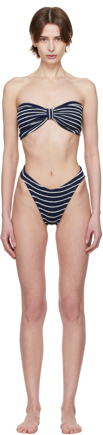 Джинсовое бикини темно-синего и белого цвета Hunza G, синий/белый
Джинсовое бикини темно-синего и белого цвета Hunza G, синий/белый