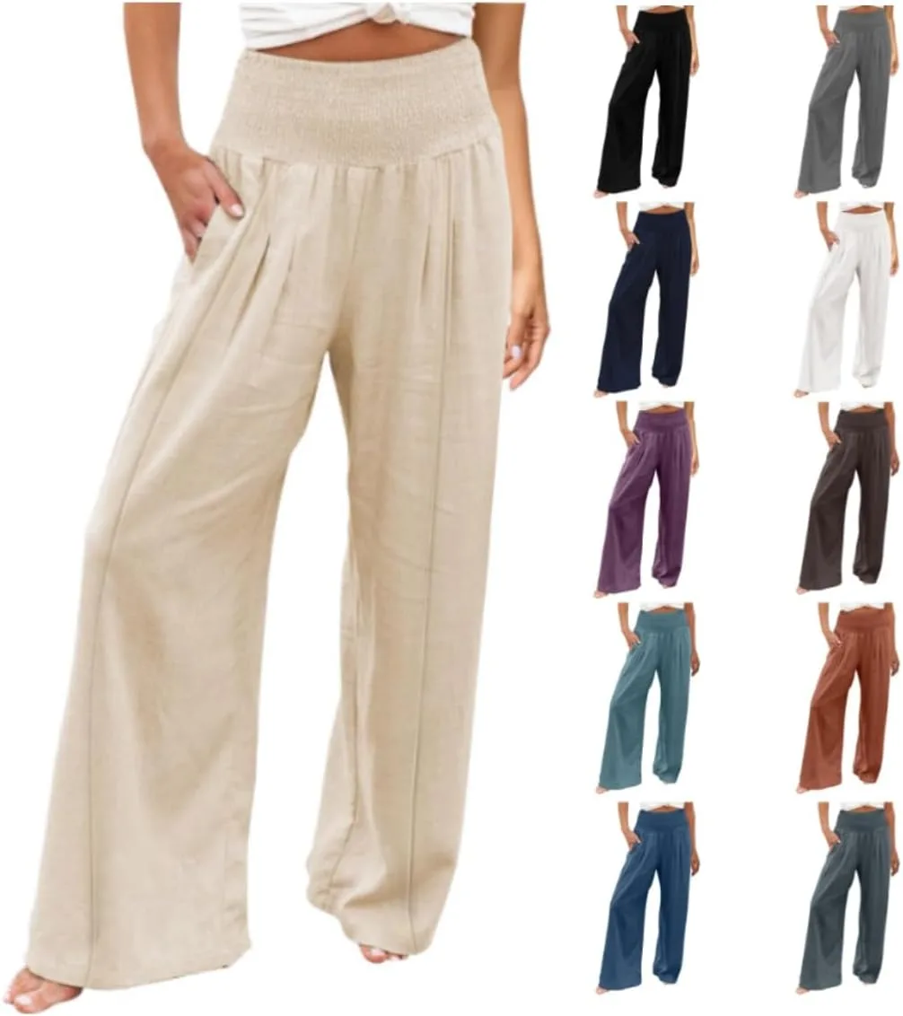 Женские штаны Teacher в стиле бохо с высокой талией и широкими штанинами Tthxqing
Женские штаны Teacher в стиле бохо с высокой талией и широкими штанинами Tthxqing