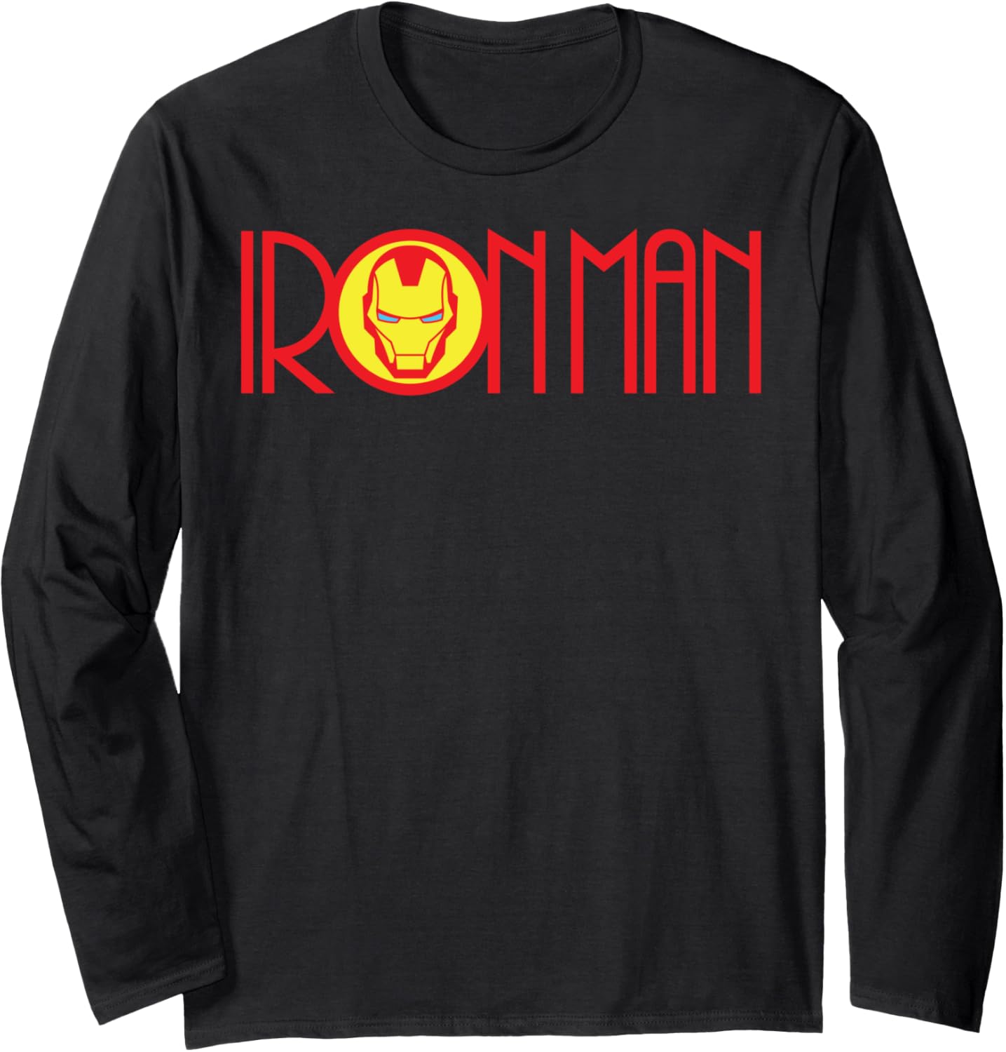 Футболка с длинными рукавами Marvel Iron Man с длинным шрифтом и логотипом маски, черная
Футболка с длинными рукавами Marvel Iron Man с длинным шрифтом и логотипом маски, черная