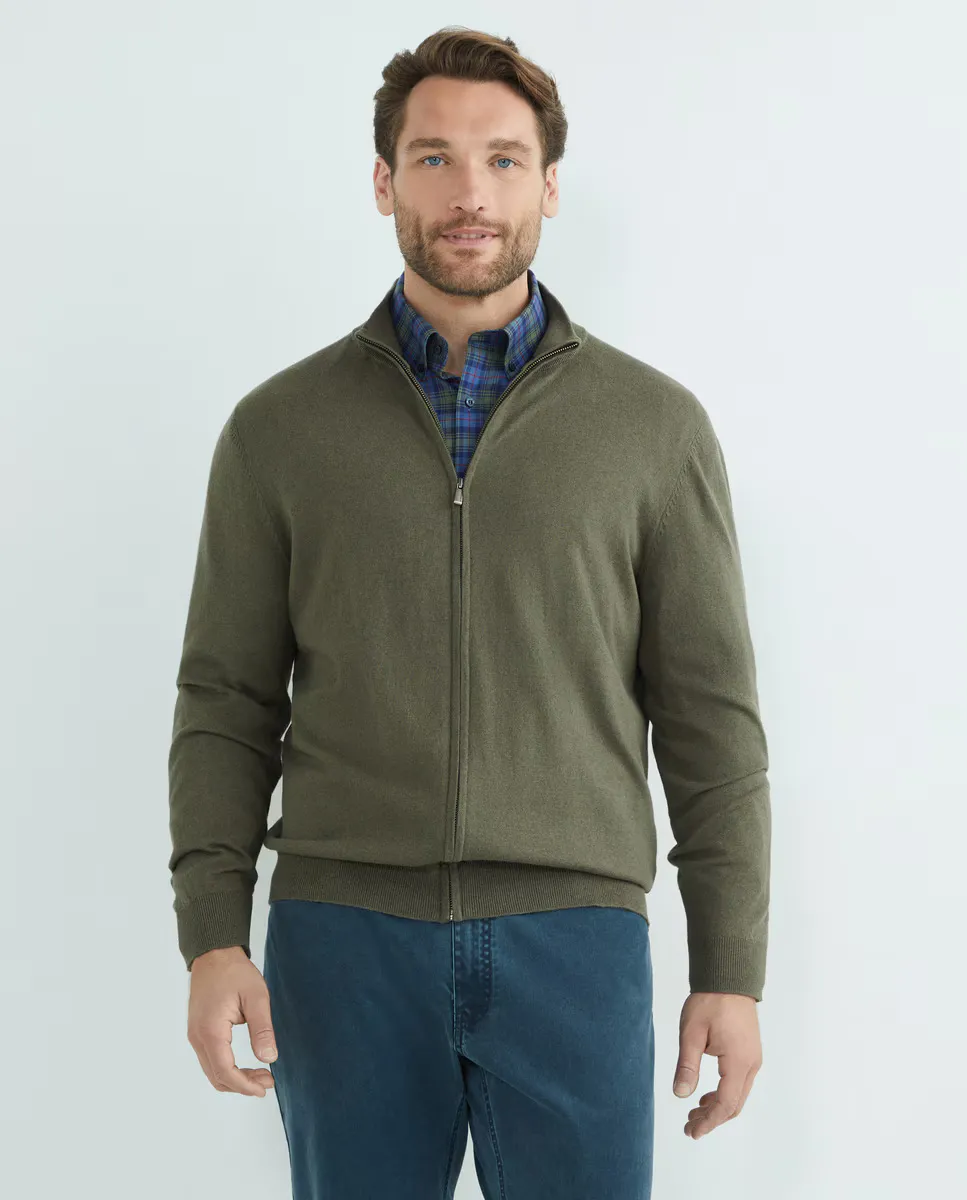 Мужской хлопковый кардиган на молнии больших размеров Rushmore, цвет Kaki
Мужской хлопковый кардиган на молнии больших размеров Rushmore, цвет Kaki