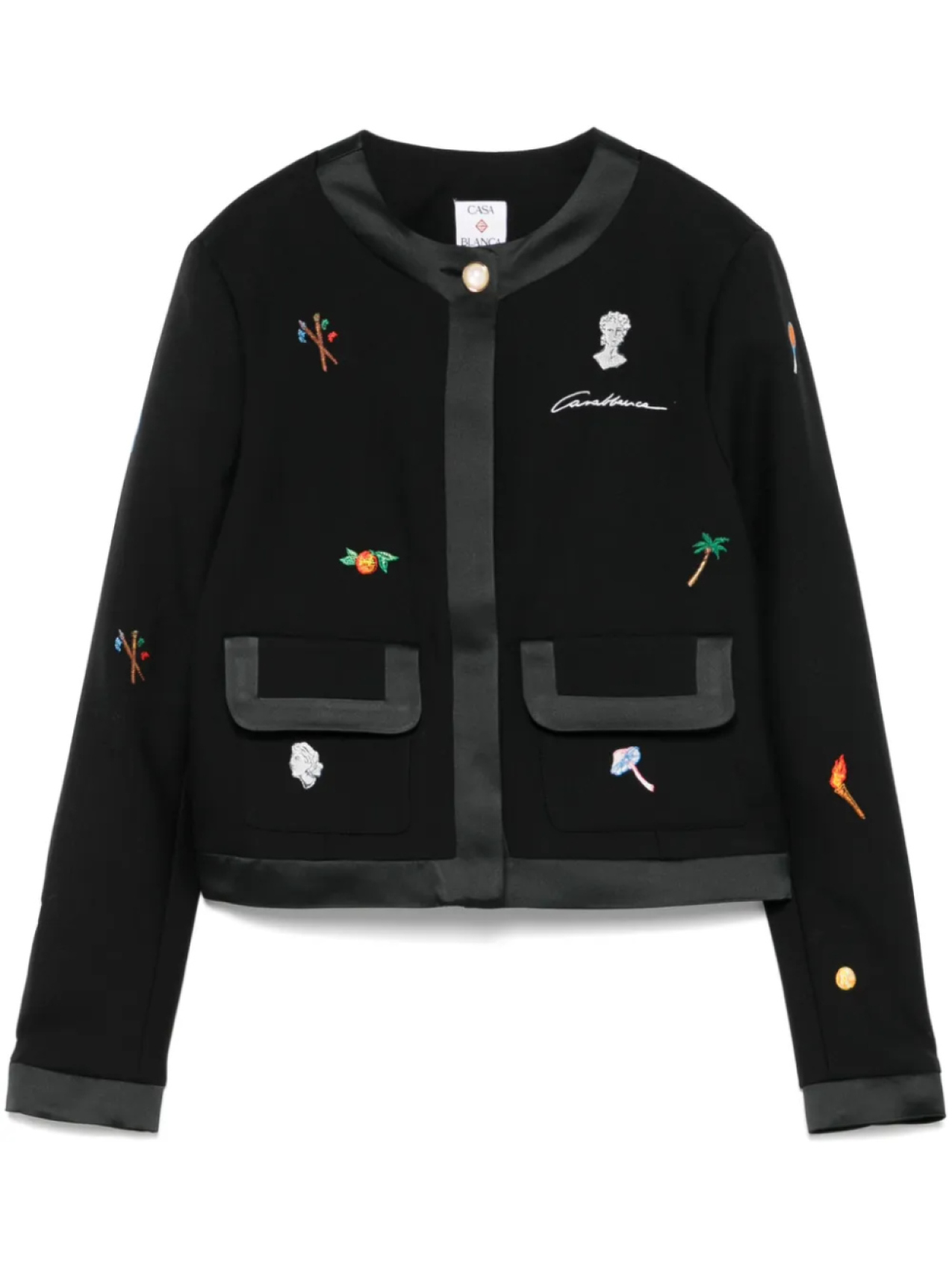 Casablanca куртка с вышивкой, черный
Casablanca куртка с вышивкой, черный